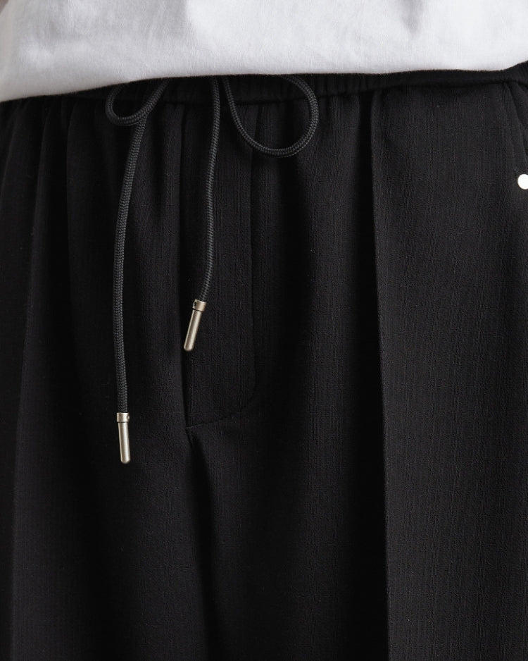 Igor | Hlače visokog struka od mekog dodira s pojasom i vezicama