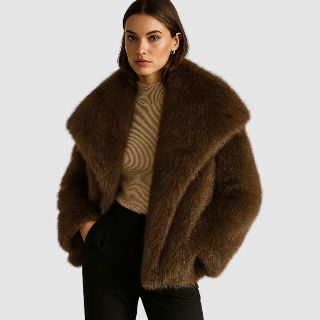 Valentina | Predimenzionirani kaput od umjetnog krzna