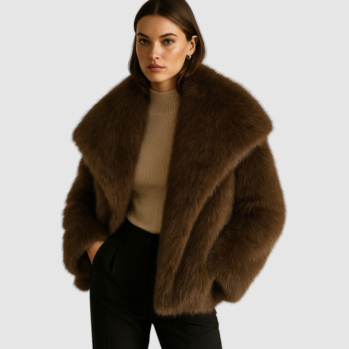 Valentina | Predimenzionirani kaput od umjetnog krzna