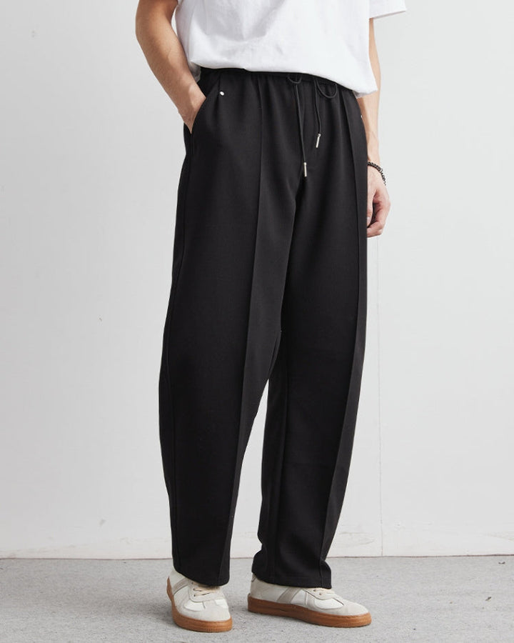 Igor | Hlače visokog struka od mekog dodira s pojasom i vezicama