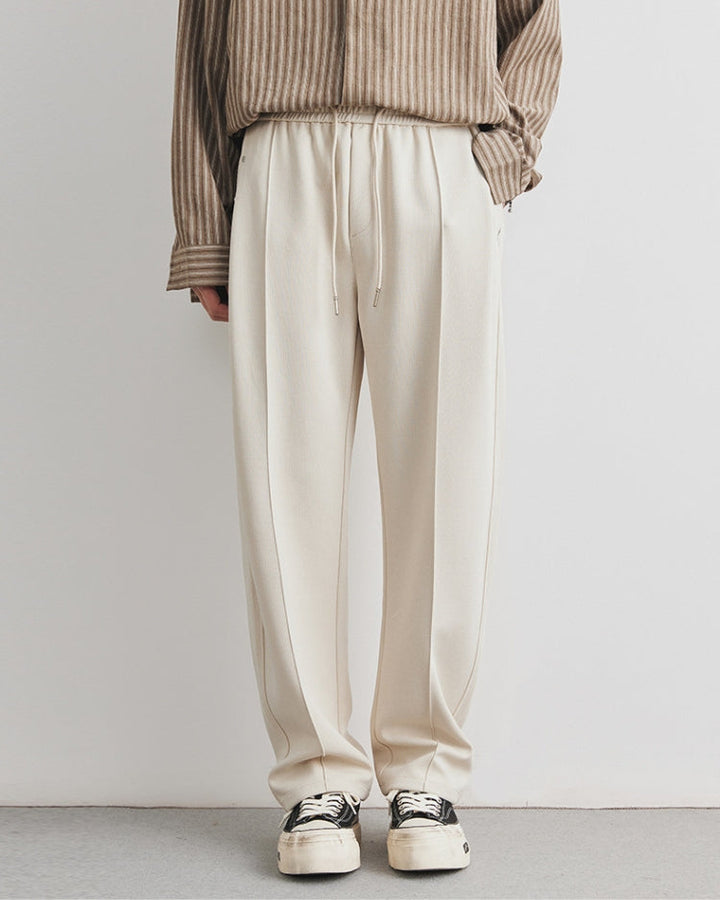 Igor | Hlače visokog struka od mekog dodira s pojasom i vezicama