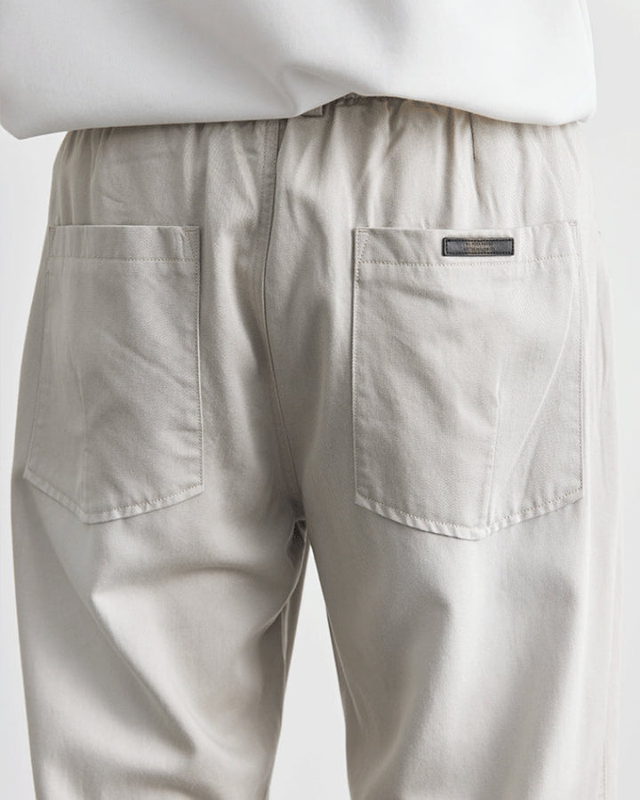 Fran | Hlače od trapera s elastičnim pojasom i širokim krojem