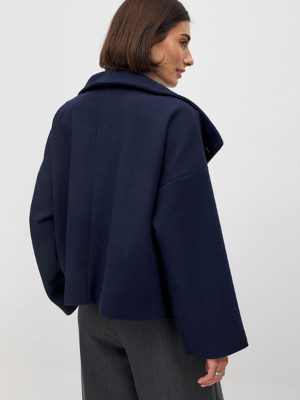 Valentina | Kratki dvostruki kaput s maksimalnim ovratnikom