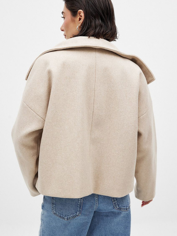 Valentina | Kratki dvostruki kaput s maksimalnim ovratnikom