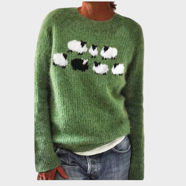 Blanka - Udobni Retro Pulover