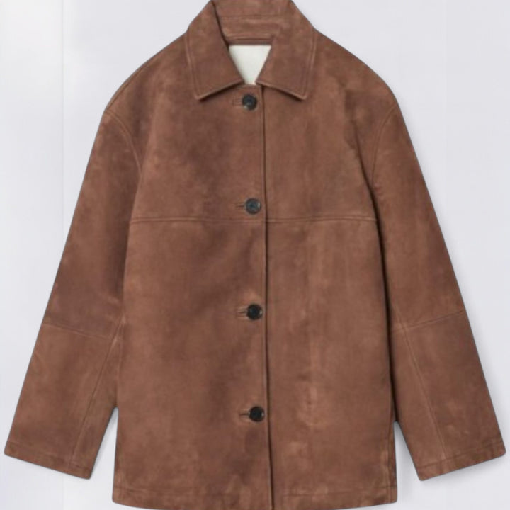 Maja | Jakna od brušene kože s ovratnikom