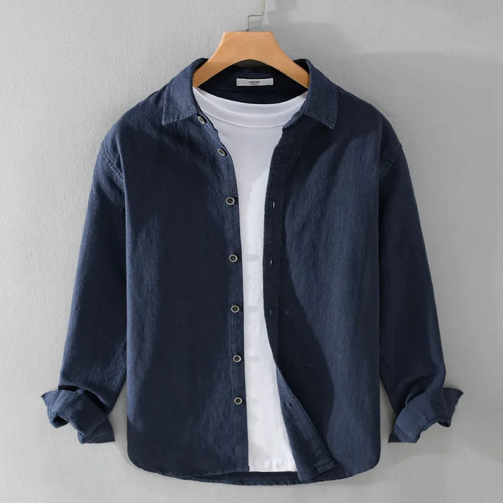 Rico Linen Shirt – Men’s Breathable Casual Long Sleeve Top