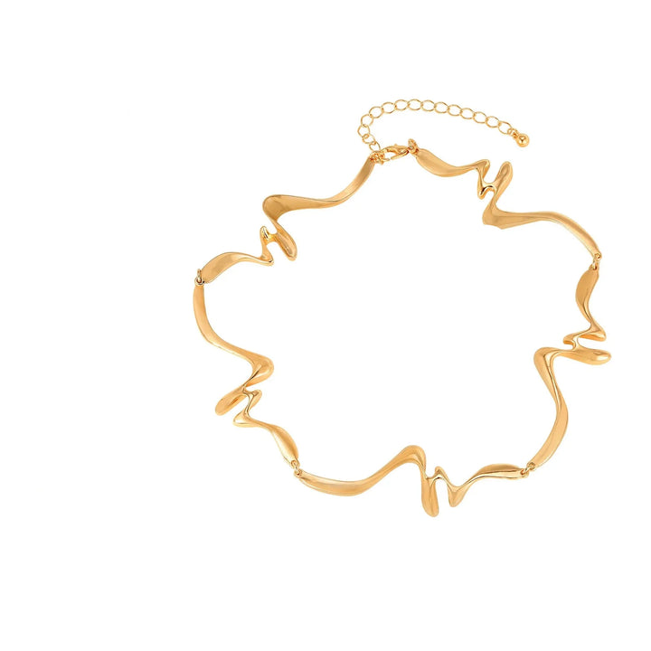 Mara Wave Necklace and Bracelet Set