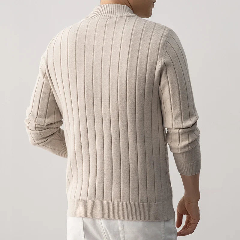 Giulio Wool Zip Cardigan