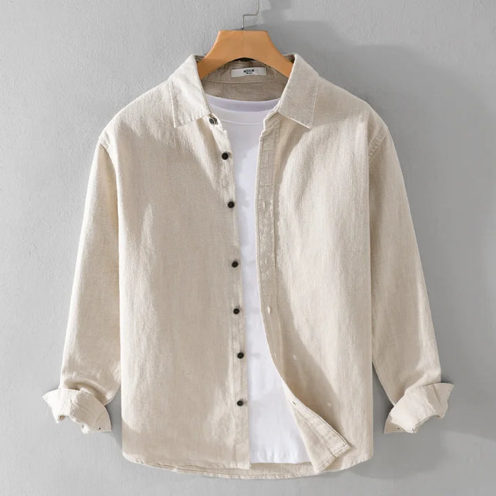 Rico Linen Shirt – Men’s Breathable Casual Long Sleeve Top