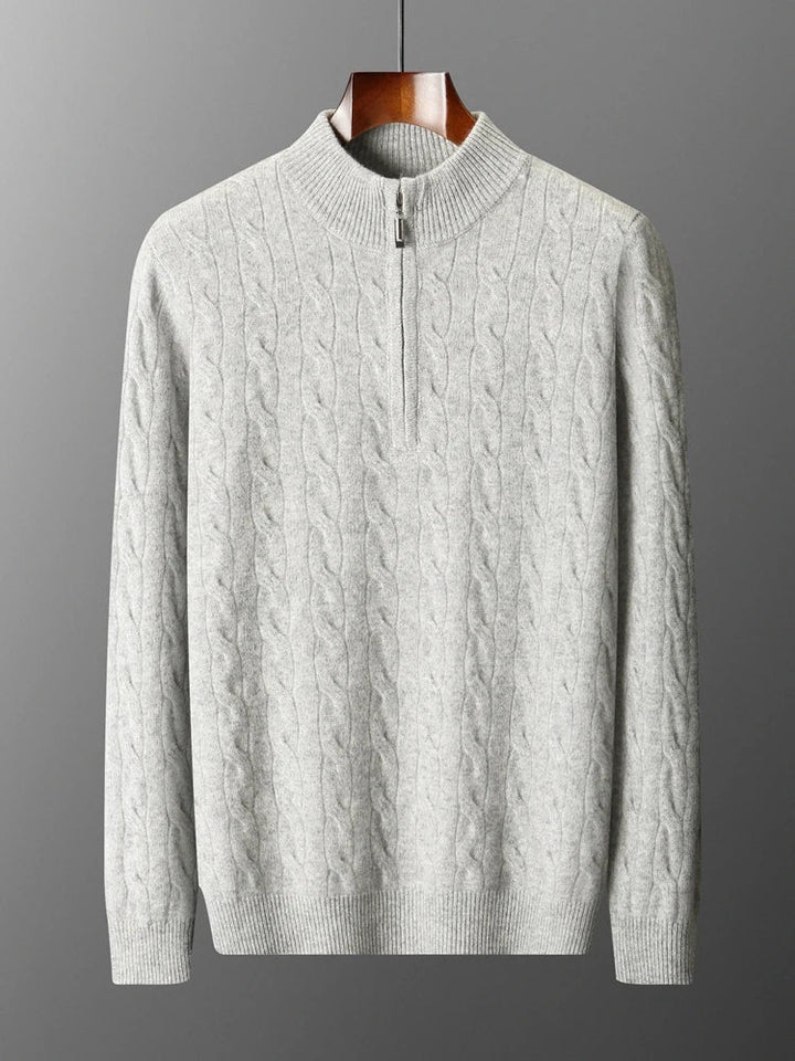 Noa | Vuneni pulover s polu-zip ovratnikom