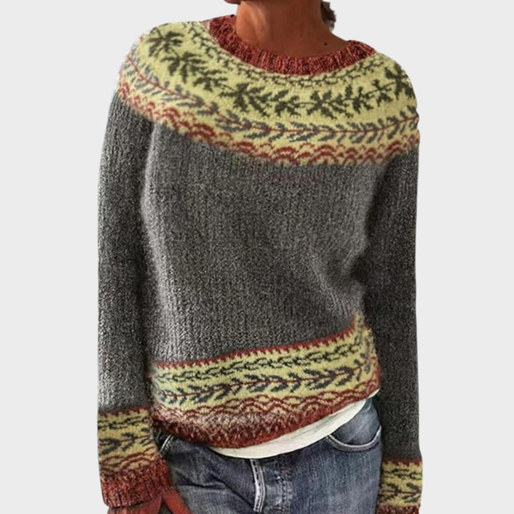 Gabrijela - Udobni Retro Pulover