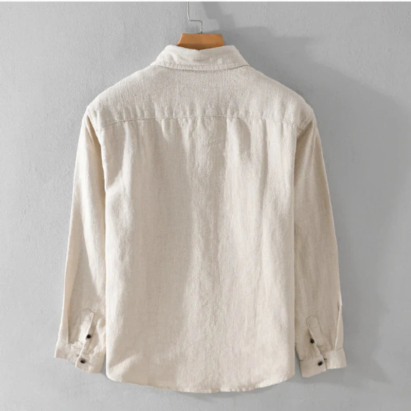 Rico Linen Shirt – Men’s Breathable Casual Long Sleeve Top
