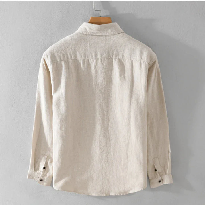 Rico Linen Shirt – Men’s Breathable Casual Long Sleeve Top