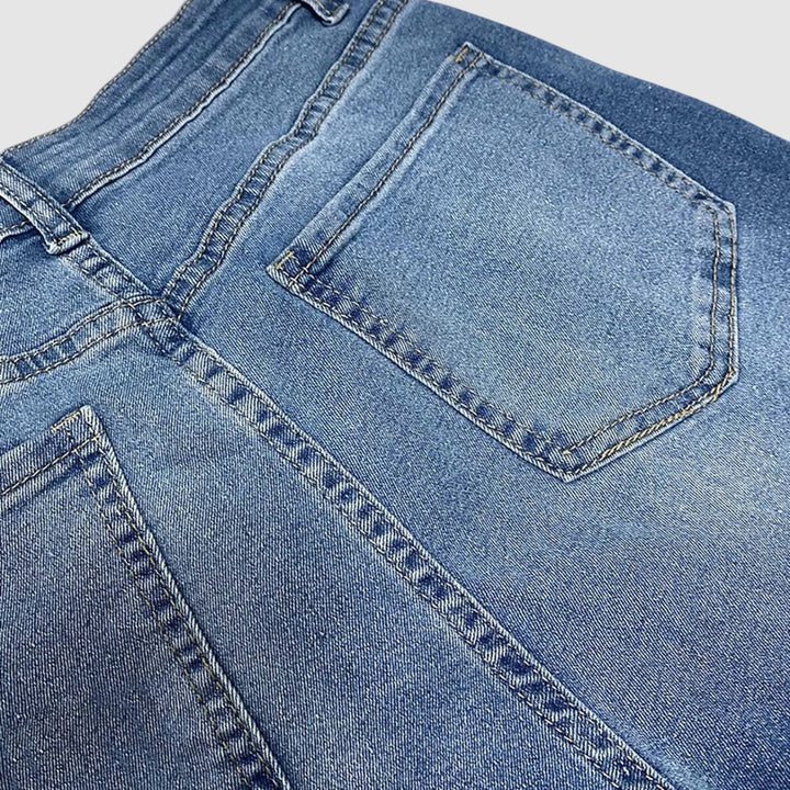 Sophie Wide-Leg Cuffed Jeans - Women's High-Waisted with Oversized Cuffs