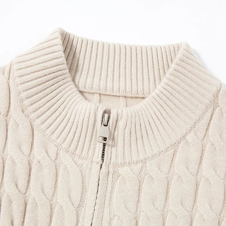 Giulio Wool Zip Cardigan