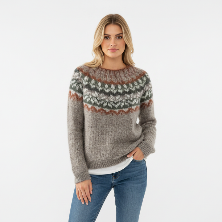 Nives - Udobni retro pulover