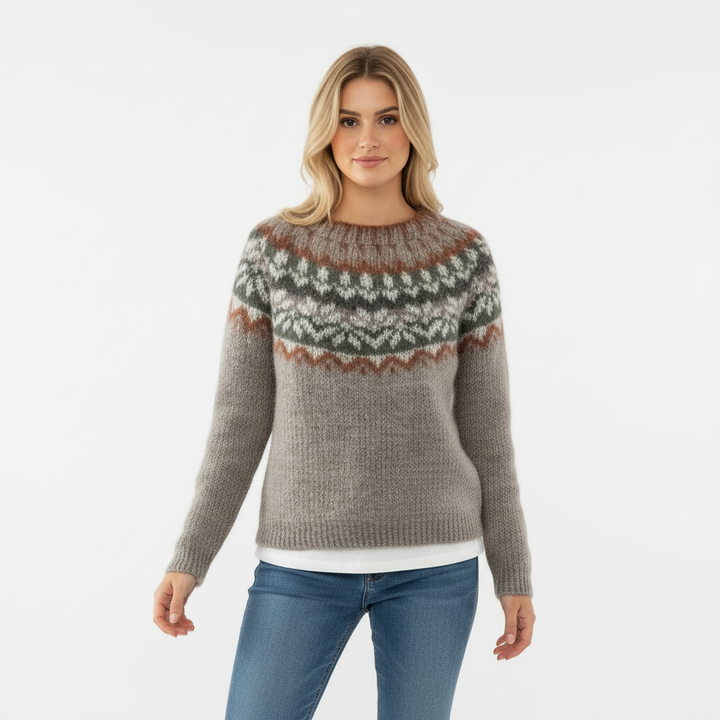 Nives - Udobni retro pulover