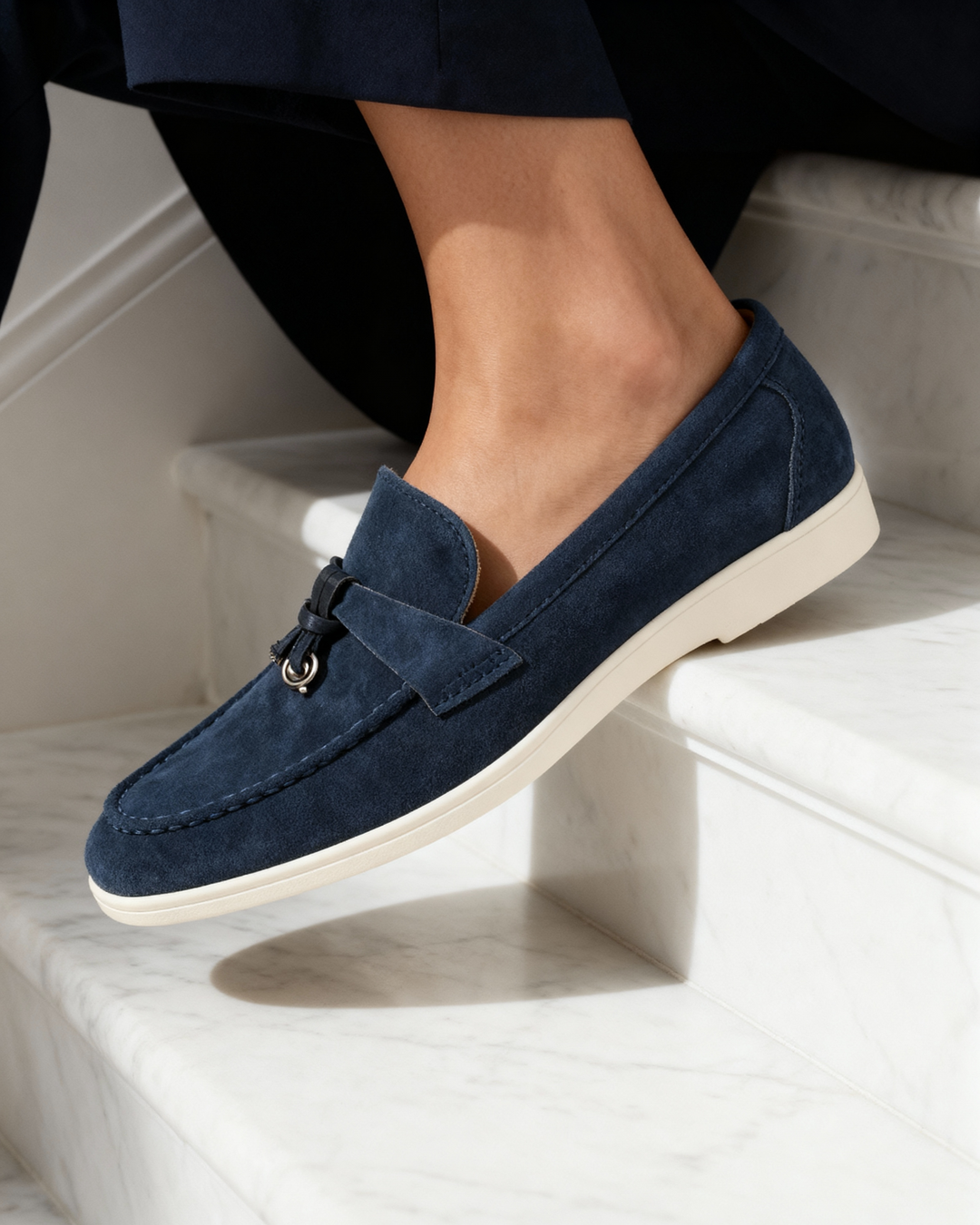 Suede Ženske Loafers