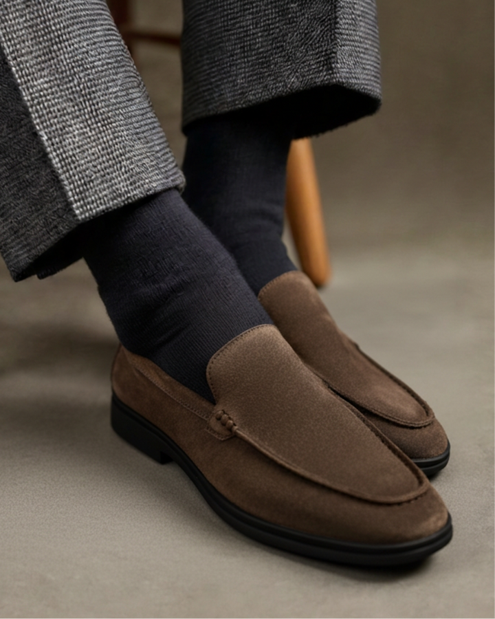 Premium Suede Loafers - Crne Potplate