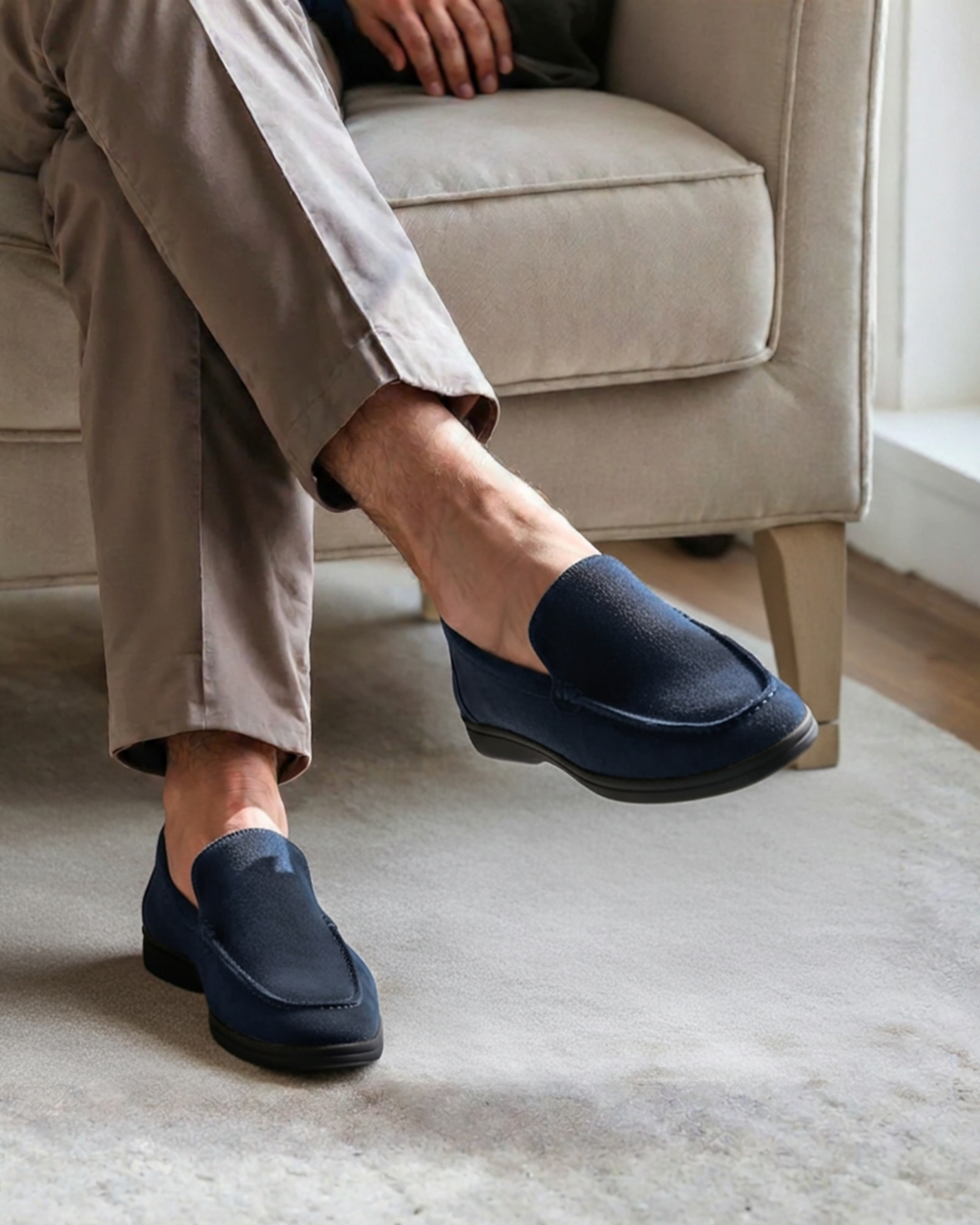 Premium Suede Loafers - Crne Potplate